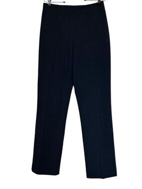 Cache Woman's Flat Front Pants Black Straight Y2K 90s Size 8